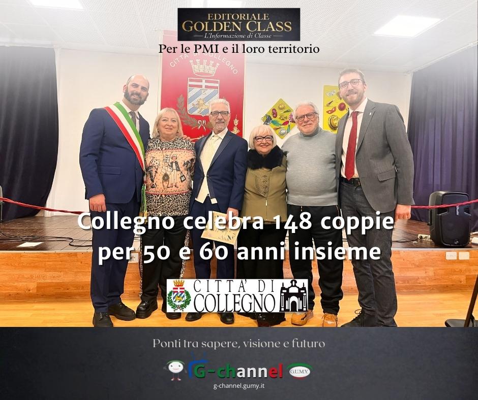 Collegno celebra 148 coppie per 50 e 60 anni insieme